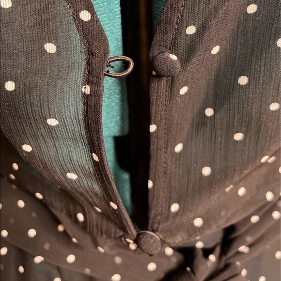 NWT Express Sheer Polka Dot Long Duster - Picture 6 of 8